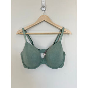 Sage Green Demi Lightly Lined T-Shirt Bra Victoria's Secret Bra 38D Green NWOT